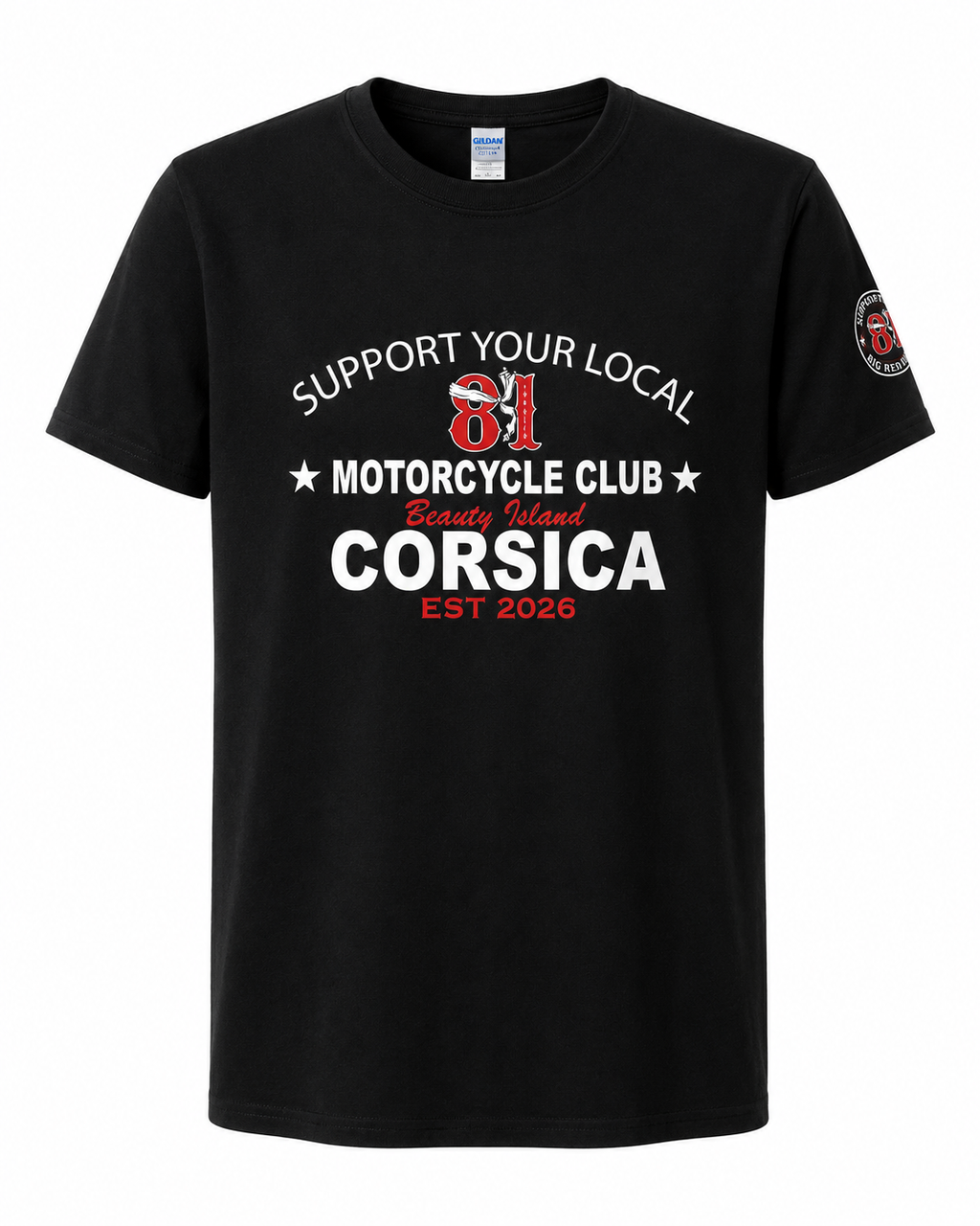 T-shirt manches courtes Support Your Local 81 Corsica