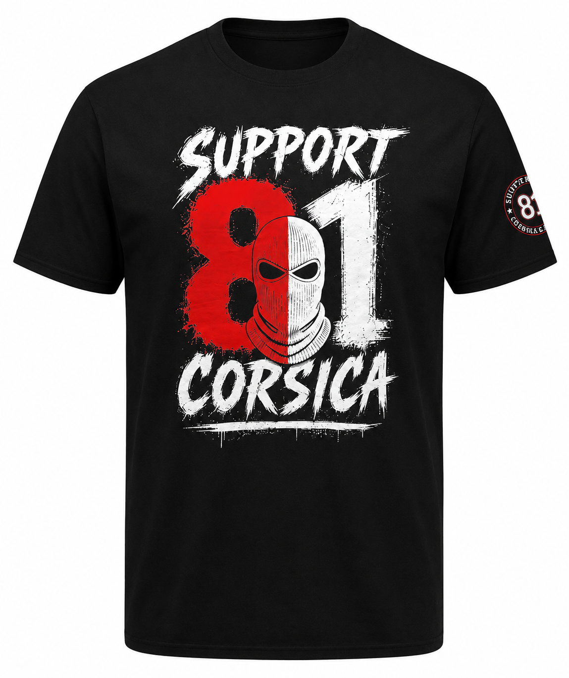 T-shirt manches courtes Support 81 Corsica Cagoule
