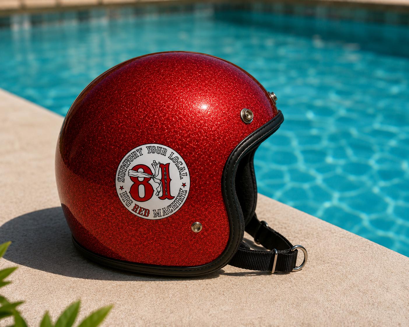 Sticker Rond Support Your Local 81 Corsica