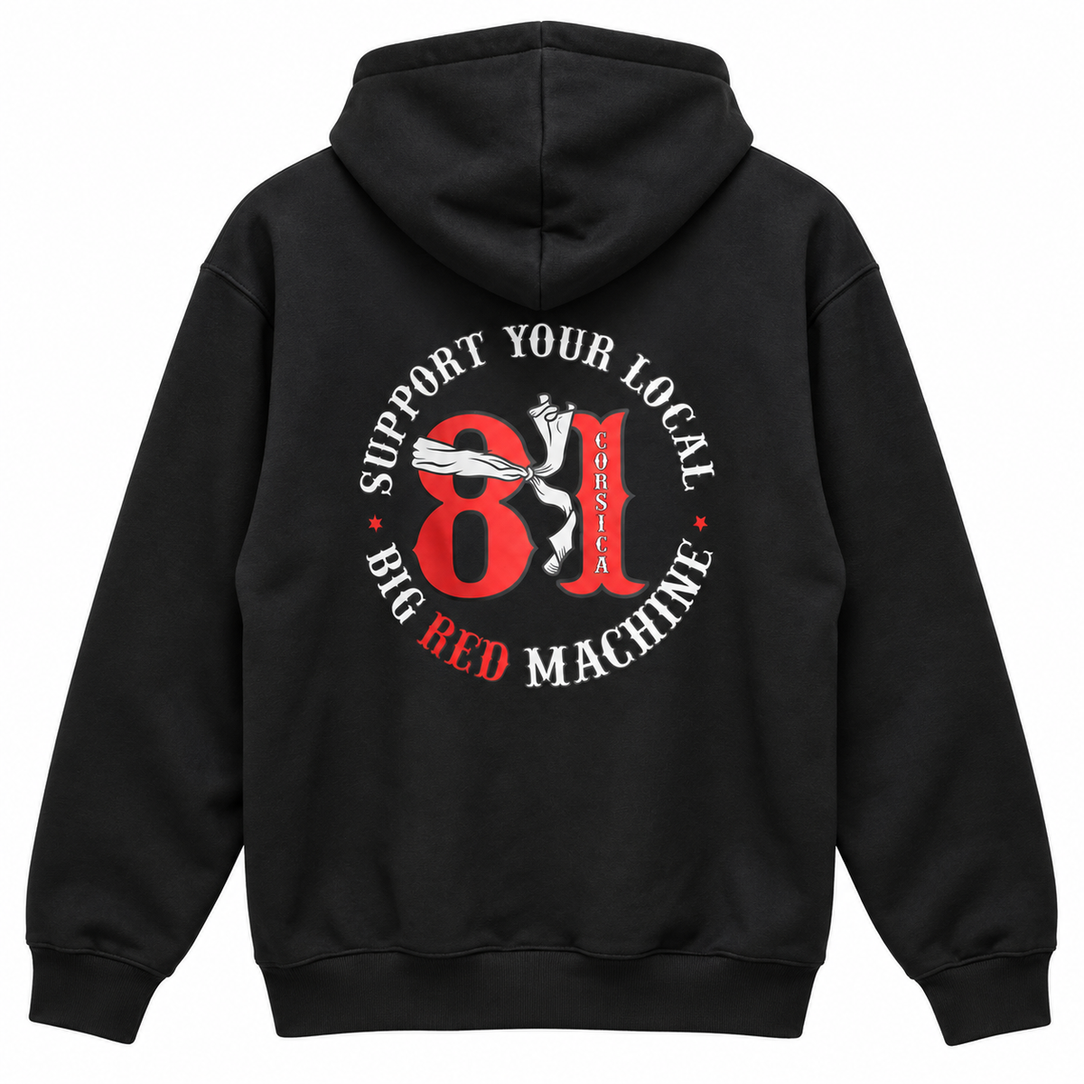 Sweat à capuche-Support Your Local 81-Black