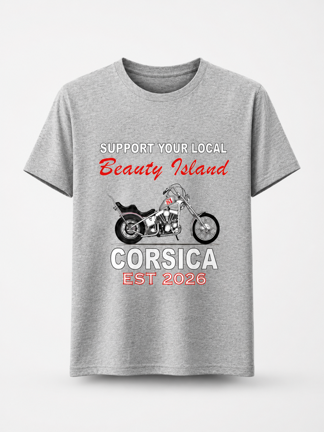 T-shirt manches courtes Beauty Island grey