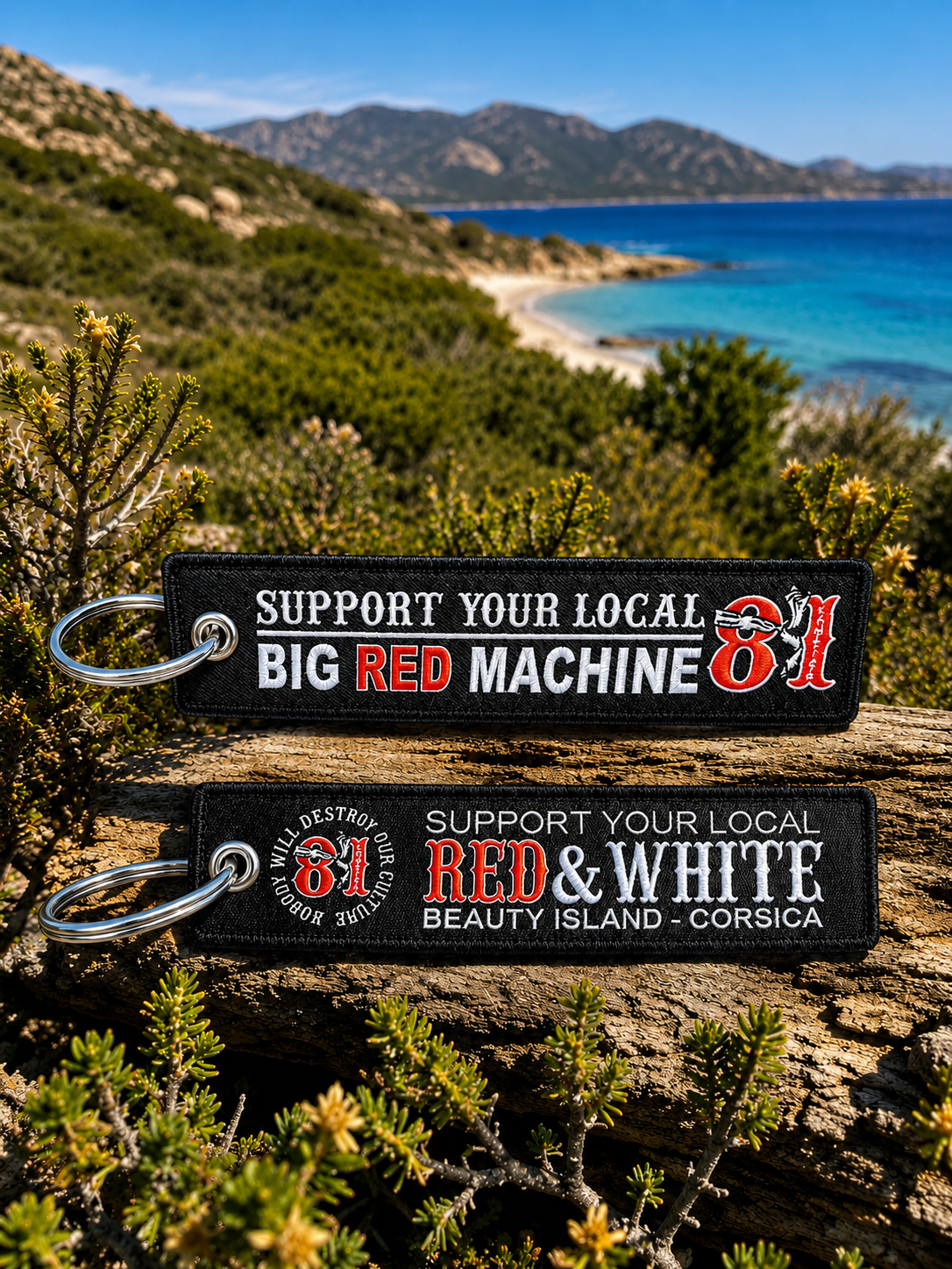 Porte-clés tissé Support 81 CORSICA
