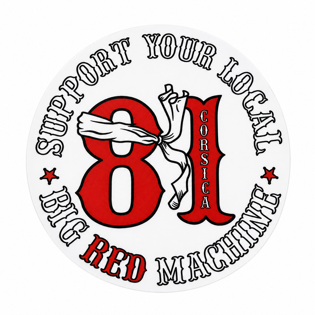 Sticker Rond Support Your Local 81 Corsica