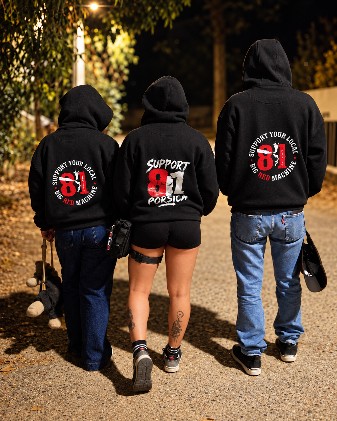 Sweat à capuche-Support Your Local 81-Black