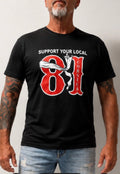 T-shirt manches courtes Support Your Local 81 Corsica Bandeau