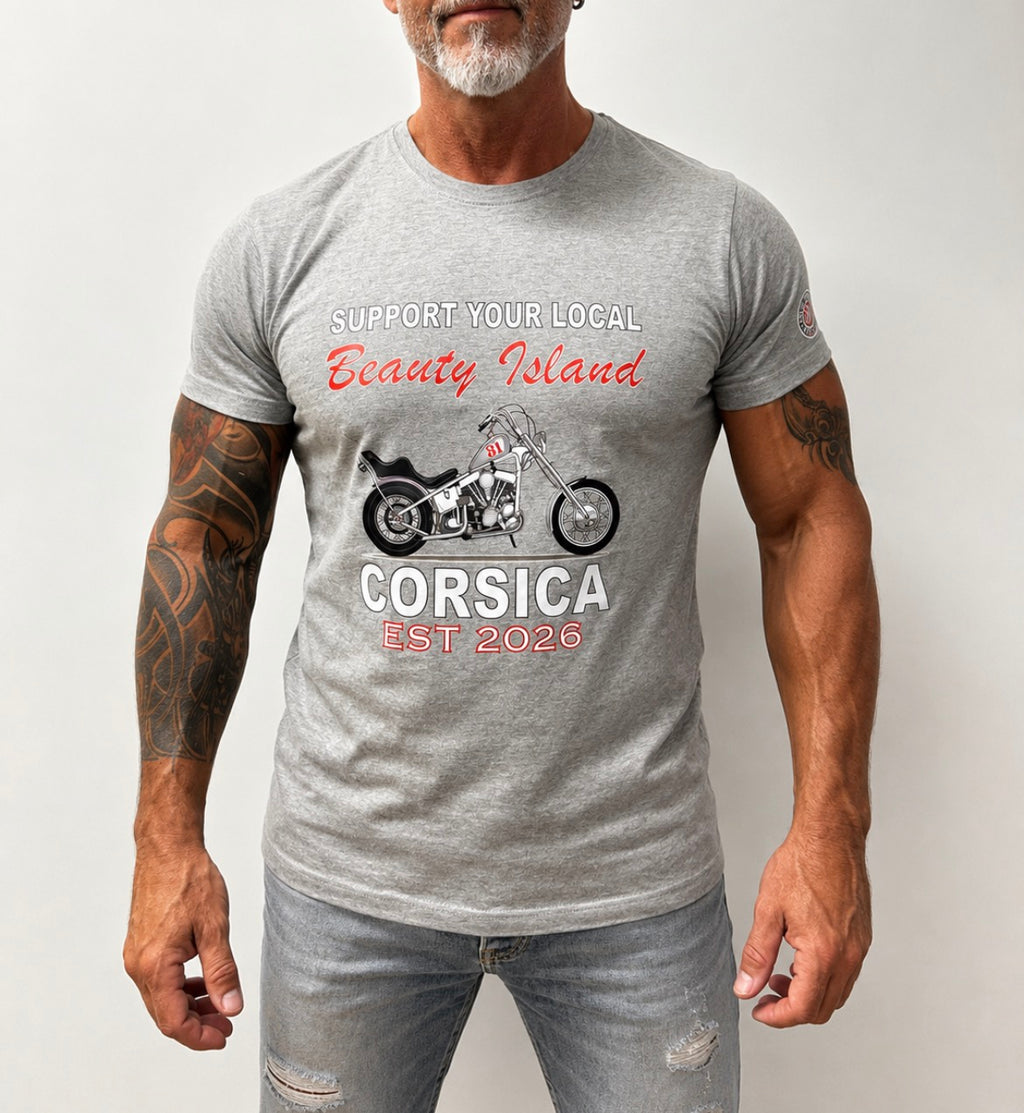 T-shirt manches courtes Beauty Island grey