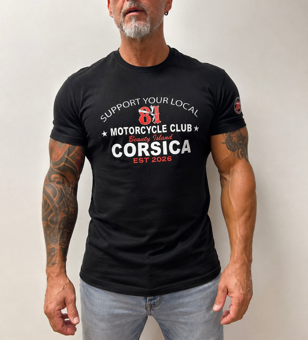 T-shirt manches courtes Support Your Local 81 Corsica