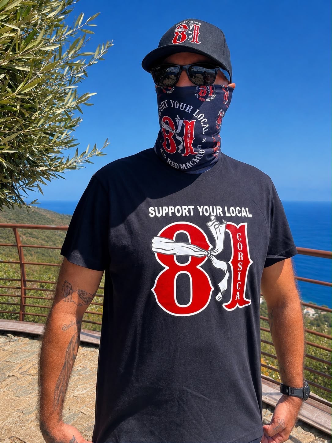 T-shirt manches courtes - Support Your Local 81 Corsica